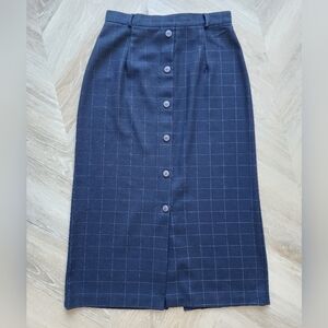 Gorgeousness ALERT: VINTAGE Bali Navy Checkered Pencil Skirt